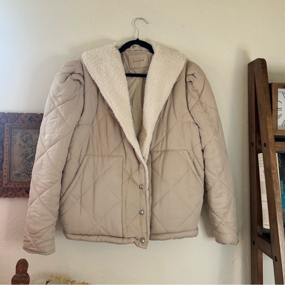 Blank NYC Warm Hearts Quilted Sherpa Jacket